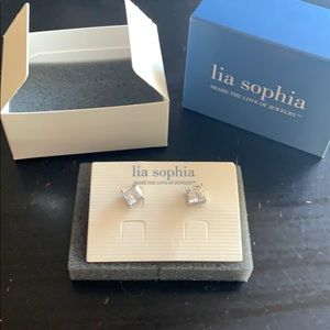 Lia Sophia Diamond Post Earrings